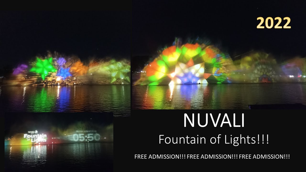 NO ENTRANCE FEE! Nuvali Lights Show 2022 YouTube