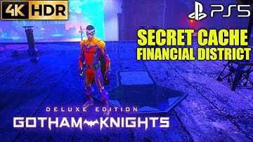 Secret Cache GOTHAM KNIGHTS Secret Cache Financial District | PS5 Gotham Knights Robin Gameplay 4K