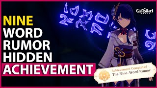 Celebrity Nine Word Rumor Secret Achievement The Chasm Genshin Impact 9 Secret Messages Locations Net Worth