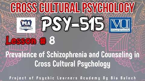 Crosa Cultural Psychology PSY515 Urdu/Hindi Lecture#8 || Virtual University Pakistan || PLA