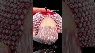 Elon Musk's Special Diamond Apple Cutting ASMR Video 🍎 #shorts