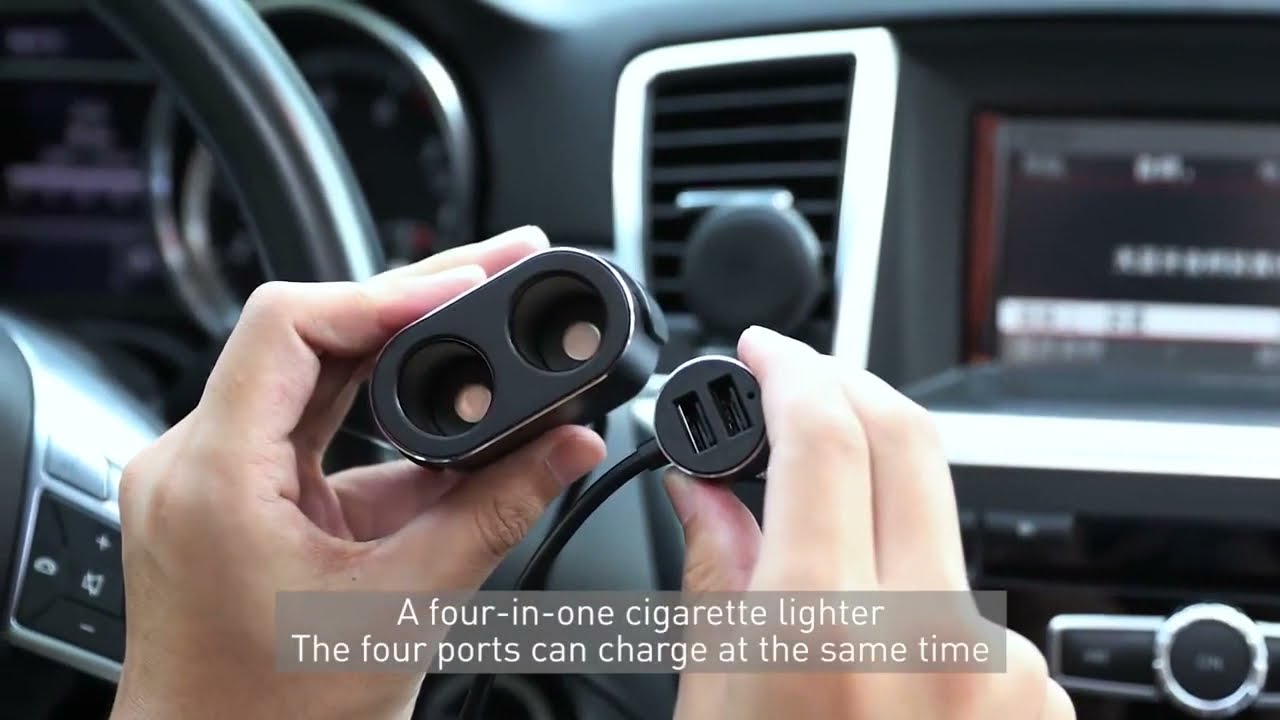 Baseus one to two cigarette lighter