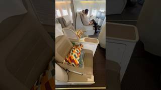 Airplane business class and economy class