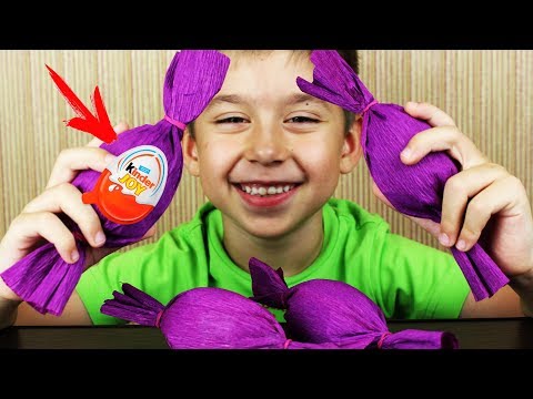 4 KINDER Surprise eggs! Barbie Hello Kitty Kinder Joy