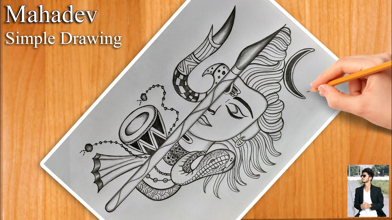 simple and easy drawing of Lord Shiva with Indian Flag | Independence Day  drawing | Pattern design drawing, Independence day drawing, Easy drawings