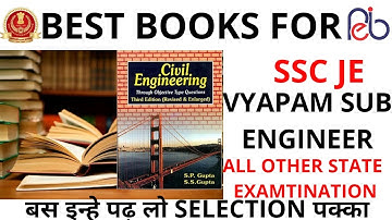 BEST BOOKS FOR SSC JE, VYAPAM SUB ENGINEER AND ALL OTHER STATE EXAMINATION 2020 |