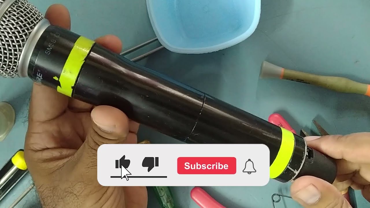 How to replace damage ON/OFF switch with new in shure UR2/SM58 handheld