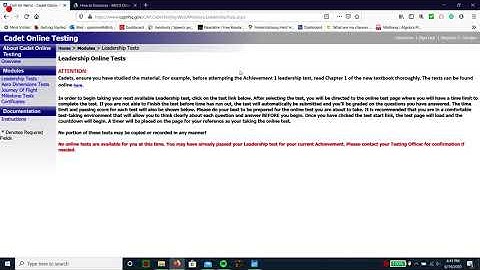 How to Find Promotion Tests | Civil Air Patrol | Eservices
