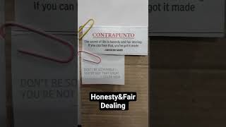 honesty &amp; fair dealing