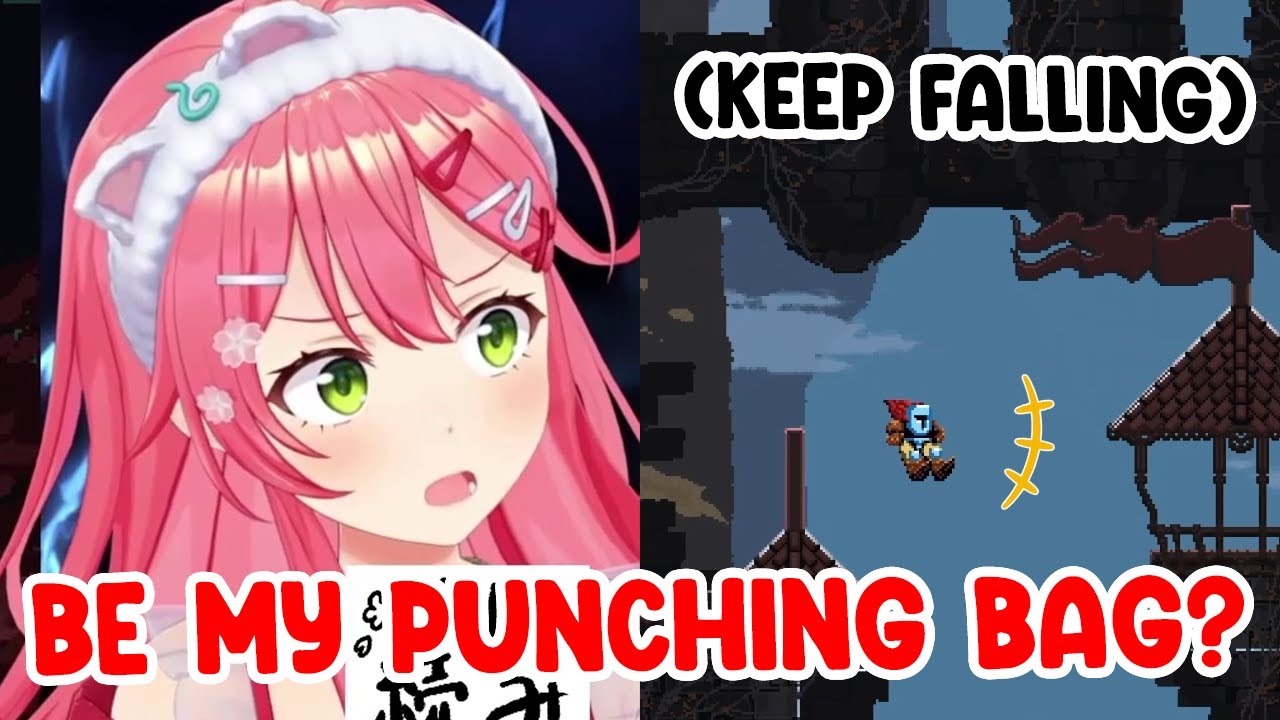 Miko Gets More and More Irritated Every Time She Falls in Jump King