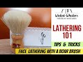 Shaving tutorial: How to lather with a boar brush - Semogue 2000