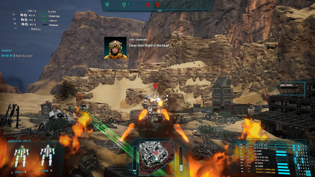 MechWarrior 5 - The Crucible (final campaign mission), kill all 'Mechs — Annihilator 1A