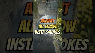 CS2 Ancient: All 5 INSTANT Elbow Smokes Guide for CT (2026) #cs2 #shorts #cs2guide
