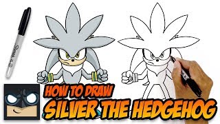 how to draw silver the hedgehog step by step tutorial