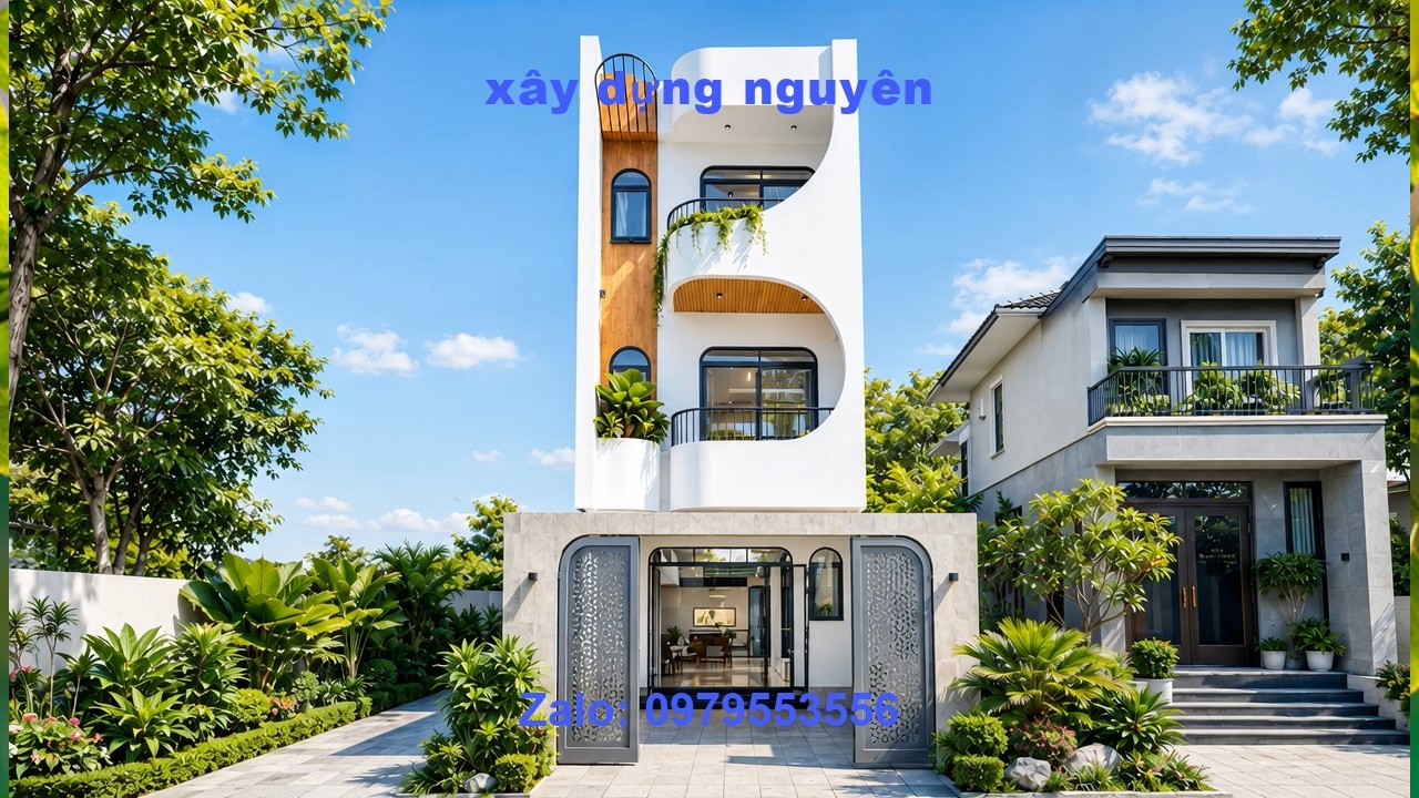 Mẫu Nhà ỐNG 3 Tầng Diện Tích 5x20m  Thiết Kế 5 Phòng Ngủ #nha3tang