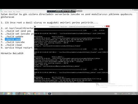Directadmin serverə ioncube və zend modullarının yüklənmə qaydası