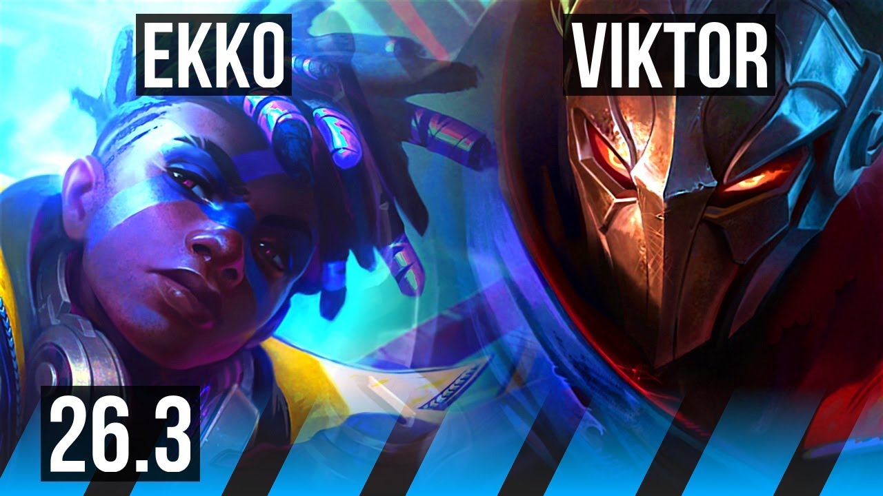 EKKO vs VIKTOR (MID) | Good KDA: 15/1/5 | KR Master | 26.3 - YouTube