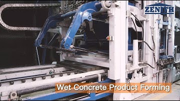 Germany Designed ZN900 fully automatic color paving block production line