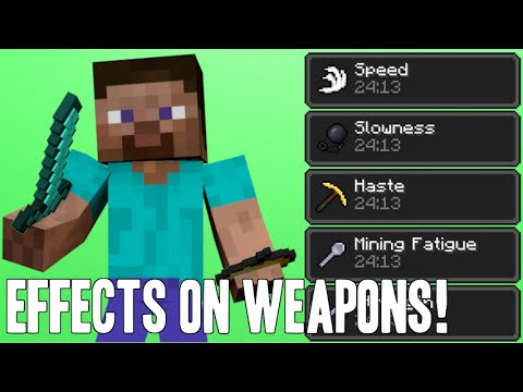 Tutorial Weapon Effects In Vanilla Minecraft Youtube