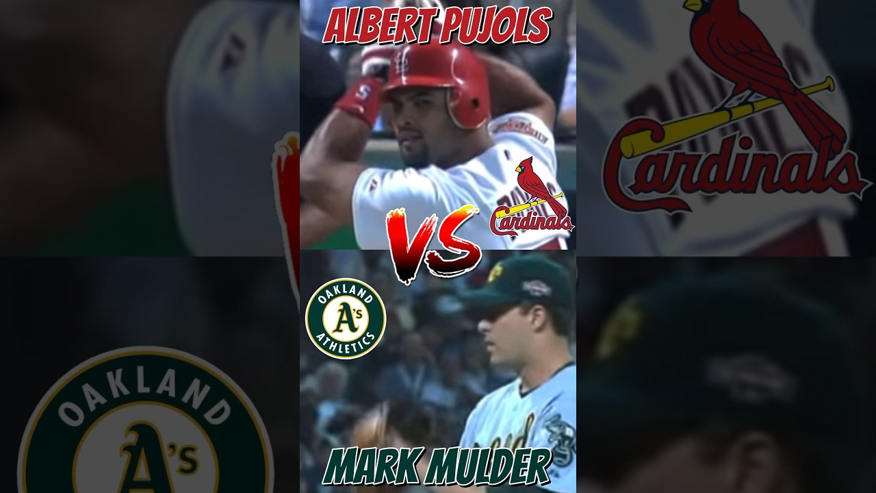 Cardinals Albert Pujols VS A’s Mark Mulder 2004 