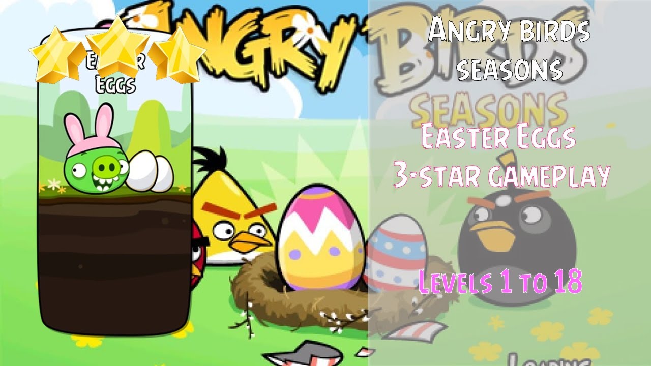 Angry Birds Seasons -  Easter Eggs 3 Star Gameplay