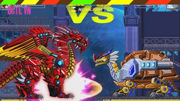 Lắp ráp robot Khủng long chiến đấu - Robot Turtle VS Robot Fire Dragon