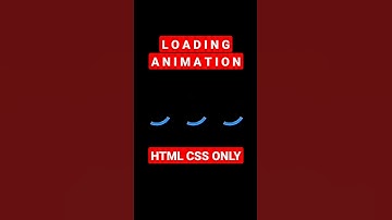 Loading Animation HTML CSS ONLY #mengareit #shorts #htmlcss