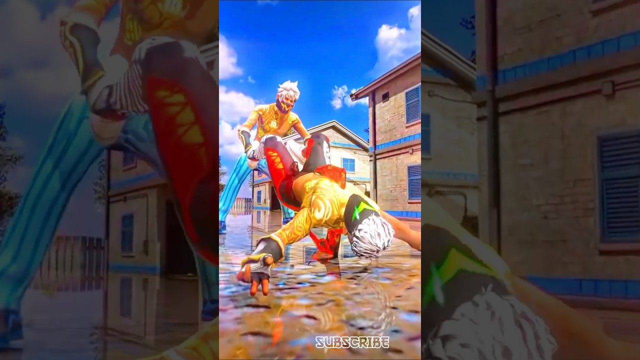 Free fire 3d animation fighting moments 🤯☠️