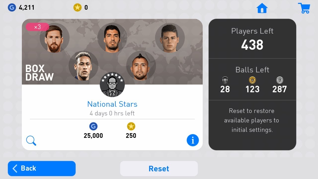 NATIONAL STAR BOX DRAW TRICK | PES 2019 MOBILE | Trick Is In Description