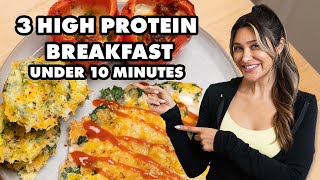 3 Easy Breakfast for Healthy Weightloss! | Low Carb | High Protein Low Carb Breakfast Recipes Gluten Free Keto