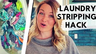 Laundry Stripping Hack | Washing Clothes in the Bathtub!