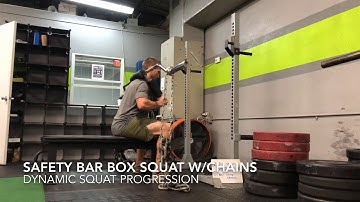 Safety Bar Box Squat with Chains ‘Dynamic Squat Progression’