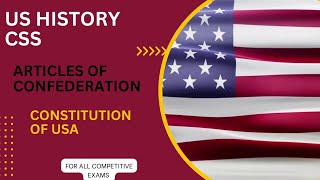 First Constitution Of Usa Articles Of Confederation History Of Usa Css