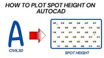 HOW TO PLOT SPOT HEIGHT ON AUTOCAD