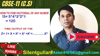How to find factorial | How to find series output |factorial of any number |find series with python
