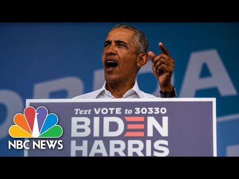 Obama Slams Trump's Behavior, Says Biden Will Be 'Normal President' | NBC News