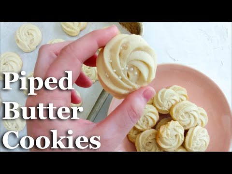Piped Butter Cookies | How to Make