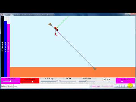 Ejs Open Source Roller Coaster Physics Model Java Applet