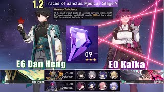 E6 Dan Heng & E0 Kafka | 1.2 Memory of Chaos 9 3 Stars | Honkai: Star Rail