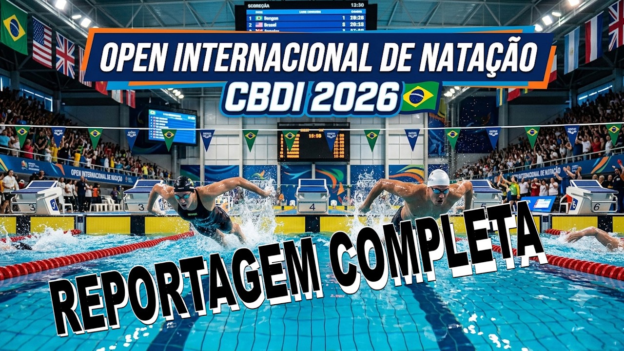 VÍDEO: OPEN INTERNACIONAL DE NATAÇÃO CBDI 2026 - REPORTAGEM COMPLETA