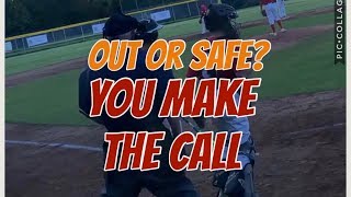 Little League Play: Safe or Out? You Make the Call!