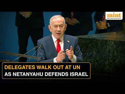 'Israel is Defending Who Just Left': Netanyahu Hits Back at Critics at UN as Delegates Walk Out