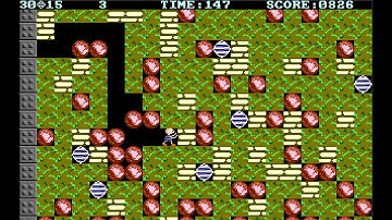 10 - BOULDER DASH REMAKE - Cave 1-4 Level B (RE-UPLOAD)