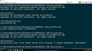 scheduling of threads