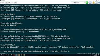 scheduling of threads