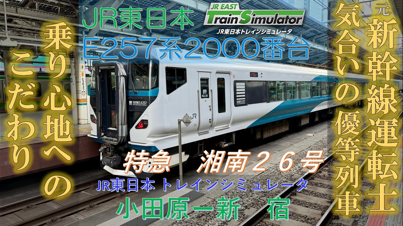 元新幹線運転士 特急列車に挑戦 JR東日本 E257系 特急湘南 26号 小田原