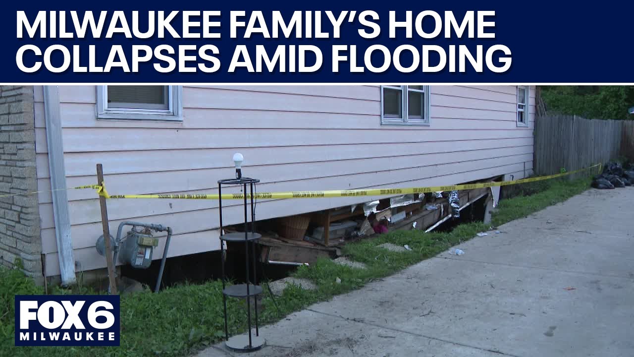 Milwaukee family's home collapses amid severe weather | FOX6 News Milwaukee