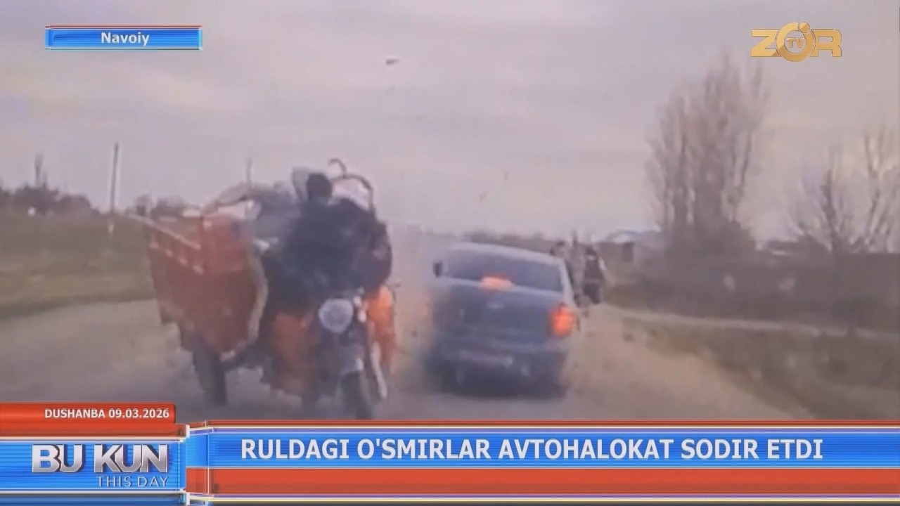 Ruldagi oʻsmirlar avtohalokat sodir etdi