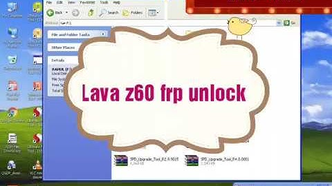 Lava z60 frp lock remove and flashing done by sp  tool