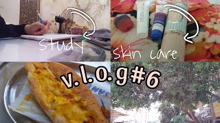 عشوائيات في حياتي ❤. استعداد لاختبار 🙂 | vlog study | skin care.. ✨